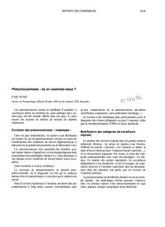 Pneumoconioses : où en sommes-nous ? = Extrait de : 5e Congrès de pneumologie de langue française. Paris, 24-27 janvier 2001.. supplément au n° 1 | DE VUYST P.