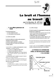 Dossier : bruit et audition.. 110 | AIT-ALI B.