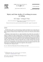 Injury and time studies of working processes in fishing. = (Etudes des blessures et de la durée des différentes phases de travail du secteur de la pêche).. 4. 44 | JENSEN O.C.