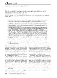 Symptoms and immunologic markers among vulcanization workers in rubber industries in southern Sweden. = (Symptômes et marqueurs immunologiques chez des travailleurs de la vulcanisation dans les industries du caoutchouc du sud de la Suède).. 4. 33 | JONSSON L.S.