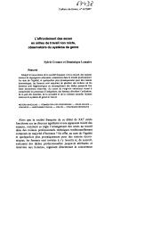 L'affrontement des sexes en milieu de travail non mixte, observatoire du système de genre.. 42 | CROMER S.