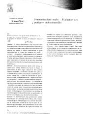 Etude de l'impact d'un guide méthodologique sur la pratique des médecins du travail. = Extrait de : 30e Congrès national de médecine et santé au travail. Tours, 3-6 juin 2008.. 2. 69 | BOURGKARD E.