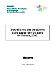 Surveillance des accidents avec exposition au sang en France, 2002. | PARNEIX P.