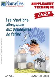 Les réactions allergiques aux poussières de farine.. supplément technique | LIOT J.P.
