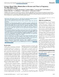 Urinary glycol ether metabolites in women and time to pregnancy : the PELAGIE cohort. = (Métabolites urinaires des éthers de glycol chez les femmes et durée de la grossesse : la cohorte PELAGIE).. 10. 121 | GARLANTEZEC R.