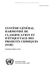 Système général harmonisé de classification et d'étiquetage des produits chimiques (SGH). = 6e édition révisée. | 