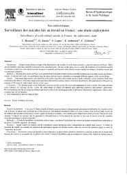 Surveillance des suicides liés au travail en France : une étude exploratoire.. 3. 64 | BOSSARD C.