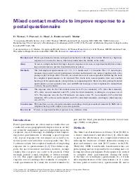 Mixed contact methods to improve response to a postal questionnaire. = (Méthodes mixtes de prise de contact pour améliorer la réponse à un questionnaire postal).. 4. 67 | WESTON D.