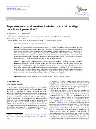 Rayonnement cosmique dans l'aviation. Y a-t-il un siège pour la radioprotection ?. 3. 52 | ANDRESZ S.