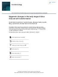 Epigenetic changes in the early stage of silica-induced cell transformation. = (Modifications épigénétiques au stade précoce de la transformation cellulaire induite par des silices).. 7. 11 | SEIDEL C.