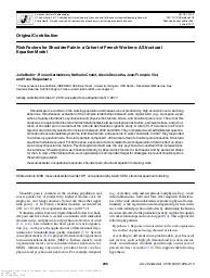 Risk factors for shoulder pain in a cohort of French workers : a structural equation model. = (Facteurs de risque de douleurs des épaules dans une cohorte de travailleurs français : modèle d’équation structurelle).. 2. 187 | BODIN J.