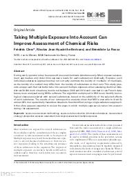 Taking multiple exposure into account can improve assessment of chemical risks. = (La prise en compte des multi-expositions peut améliorer l'évaluation des risques chimiques).. 1. 62 | CLERC F.