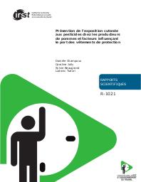 Prévention de l’exposition cutanée aux pesticides chez les producteurs de pommes et facteurs influençant le port des vêtements de protection. | CHAMPOUX D.