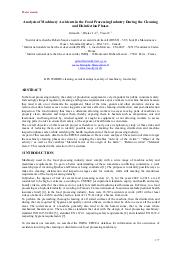 Analysis of machinery accidents in the food processing industry during the cleaning and disinfection phases. = (Analyse des accidents de machines dans l'industrie agro-alimentaire pendant les phases de nettoyage et de désinfection). Extrait de : SIAS 2018. 9th International Conference on Safety of Industrial Automated Systems. Nancy, 10-12 octobre 2018. | GIRAUD L.