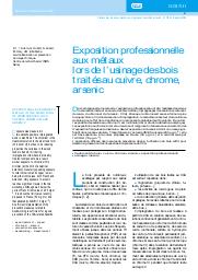 Exposition professionnelle aux métaux lors de l’usinage des bois traités au cuivre, chrome, arsenic = Occupational exposure to metals in the machining of wood treated with copper, chromium and arsenic | SUBRA I.