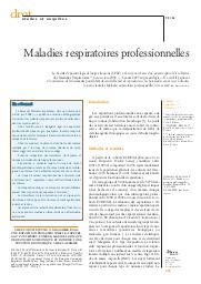 Maladies respiratoires professionnelles | MATRAT M.
