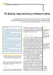 Maladies respiratoires professionnelles en 2006 | MATRAT M.