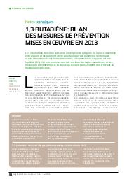 1,3-butadiène : bilan des mesures de prévention mises en œuvre en 2013 | BURZONI S.
