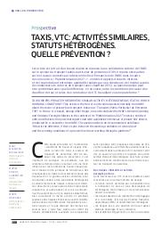 Taxis, VTC : activités similaires, statuts hétérogènes. Quelle prévention ? | MALENFER M.