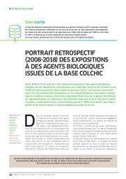 Portrait rétrospectif (2008-2018) des expositions à des agents biologiques issues de la base Colchic | SAVARY B.