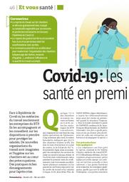Covid-19 : les services de santé en première ligne. | BARRUYER C.