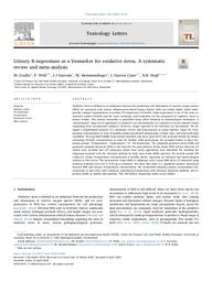 Urinary 8-isoprostane as a biomarker for oxidative stress. A systematic review and meta-analysis. = (8-Isoprostane urinaire en tant que biomarqueur du stress oxydatif. Revue systématique et méta-analyse). | GRAILLE M.