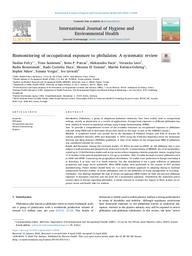 Biomonitoring of occupational exposure to phthalates : a systematic review. = (Biosurveillance de l'exposition professionnelle aux phtalates : revue systématique). | FRERY N.