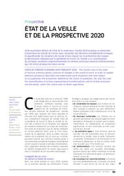 Etat de la veille et de la prospective 2020 | HERY M.