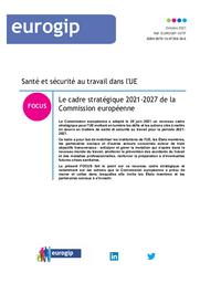 Santé et sécurité au travail dans l’UE. Le cadre stratégique 2021-2027 de la Commission européenne. | BUFFET M.A.