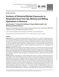 Occupational co-exposures to multiple chemical agents from workplace measurements by the US Occupational safety and health administration. = (Co-expositions professionnelles à de multiples agents chimiques à partir des mesures effectuées sur le lieu de travail par l'Administration américaine de la sécurité et de la santé au travail).. 64 | BOSSON-RIEUTORT D.