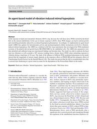 An agent-based model of vibration-induced intimal hyperplasia. = (Modélisation multi-agents de l’hyperplasie intimale induite par les vibrations). | REDA M.
