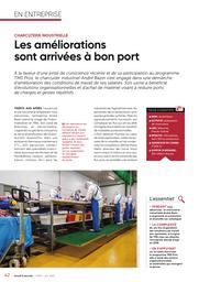 Charcuterie industrielle. Les améliorations sont arrivées à bon port. | LARROQUE D.