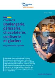 COVID-19. Boulangerie, pâtisserie, chocolaterie, confiserie et glaciers. Les précautions à prendre. | 