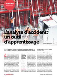 Dossier management. L’analyse d’accident : un outil d’apprentissage. | GASTINES C. de